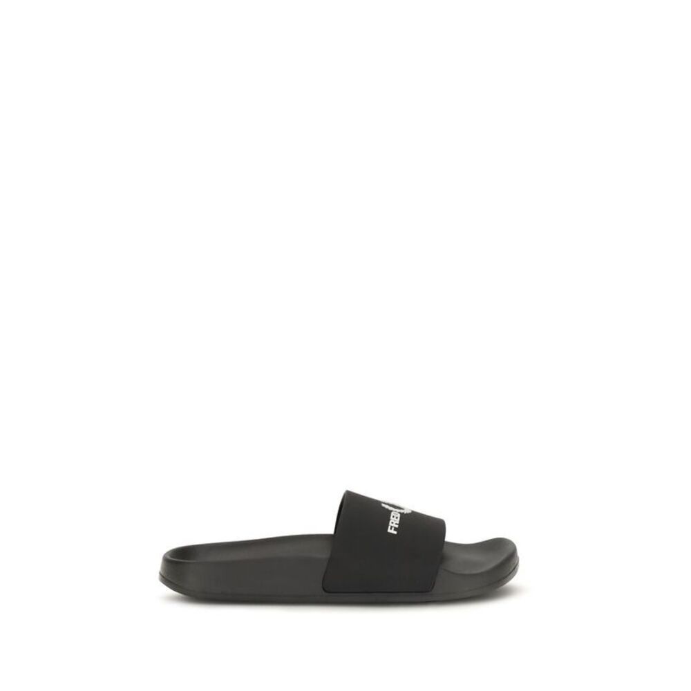Fred Perry Black Rubber Men's Sandals